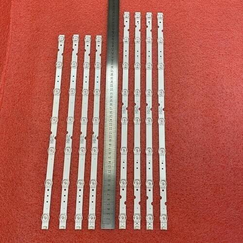 10set=40pcs LED Backlight strip For TCL 55P65US 55U3800C 55P65 55D6 55F6 55L2 4C-LB5508-HR03J PF02J 55HR330M07B2 55HR330M08A2 V2