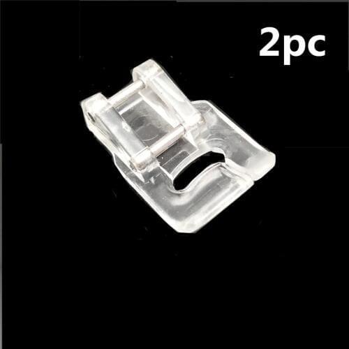 2pc Applique Clear Sewing Machine Presser Foot - Fits All Low Shank Snap-On Singer, Brother, Babylock, Euro-Pro, Janome 5BB5114