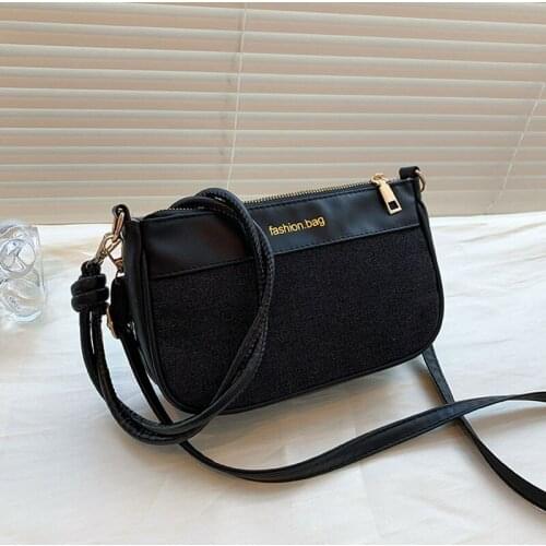 2021 Fashion Solid Color Handbags For Women High Quality Soft Leather Shoulder Bag Casual Trend Retro Female Crossbody Bag