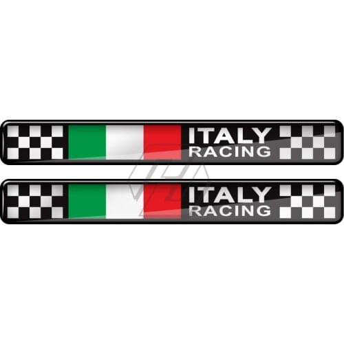 3D Resin Motorcycle Decal Italy Racing Sticker Case for Ducati Aprilia Piaggio Vespa Sprint 50 150