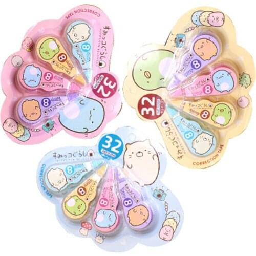 4 Pcs/pack Little Fresh Students Correcting Mistakes with Cute Correction Tapes Promotional Gift Stationery School Office Supply