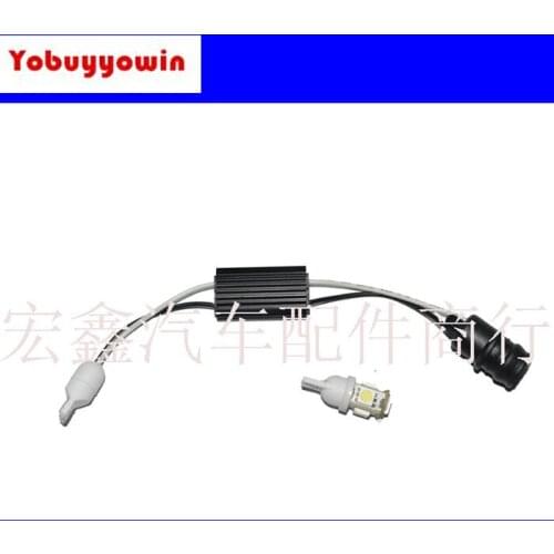 4PcsX T10 194 168 LED SMD LIGHT BULBS WARNING CANCELERS LOAD RESISTORS PNP W/ PLUGS