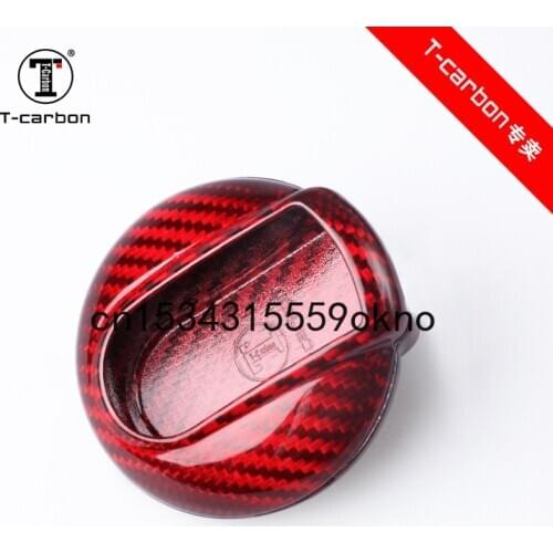 Red Carbon Fiber Car Key Case Cover For Mini Cooper Accessories Fob Shell Key Bag