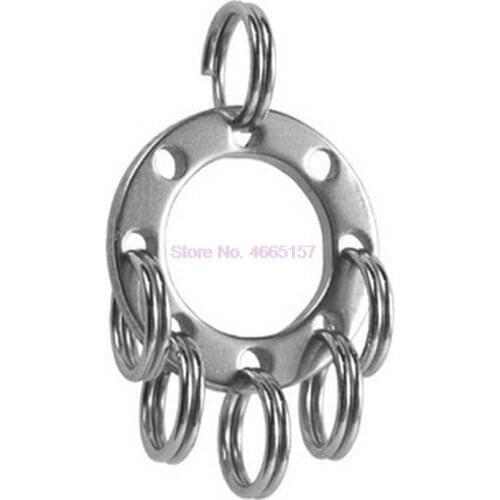 By dhl or ems 500pcs new Mini Utility Removable UFO Buckle Keychain Outdoor EDC Tool Key Ring