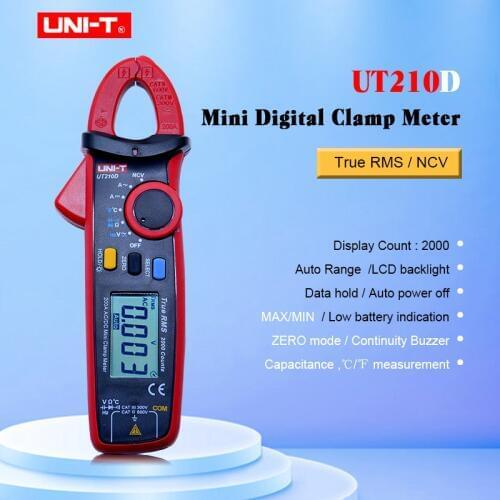 Digital Clamp Meters Multimeter True RMS AC/DC Current Capacitance Tester Digital Multitester LCR Meter Megohmmeter UNI-T UT210D