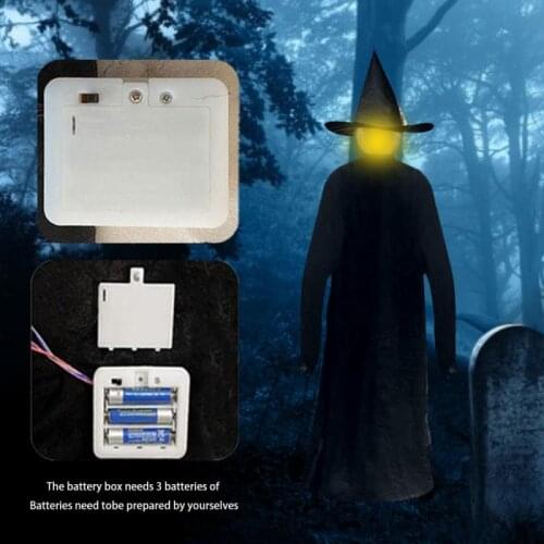1 Pcs Witches Decorate Lighting Scenes Glow Make Sounds Ghost Festival Horror Parties Outdoor Halloween Props Garden Decorations