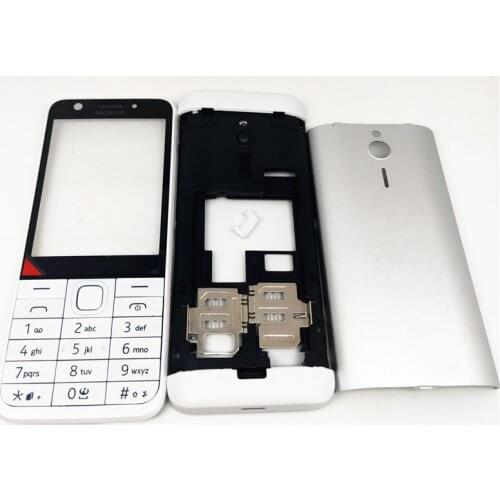 For Nokia 230 230ds RM-1172 RM-1126 New Full Complete Mobile Phone Housing Cover Case+English Keypad