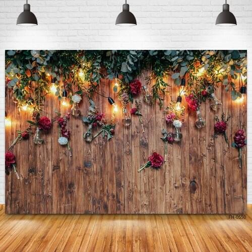 Rose Wooden Floor Wood Board Flowers Newborn Portrait Wedding Photocall Background Photography Glitter Backdrop For Photo Studio