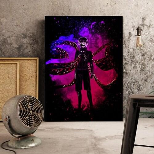Kaneki Ken Tokyo Ghoul poster Canvas Wall Art Decoration prints for living Kid Children room Home bedroom decor Painting Picture