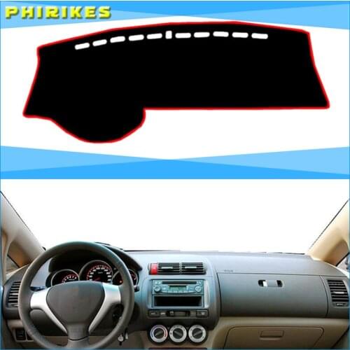 For Honda Fit Jazz 2004-2007 Dashboard Cover Mat Dash Pad Anti-UV Sun Shade Auto Instrument Cover Carpet Car Styling Accessories