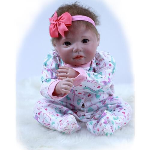 50cm Silicone Reborn Baby Boy Doll Toy Like Real 20inch Soft Body Newborn Babies Doll Bebe Reborn Girls Bonecas Birthday Gift