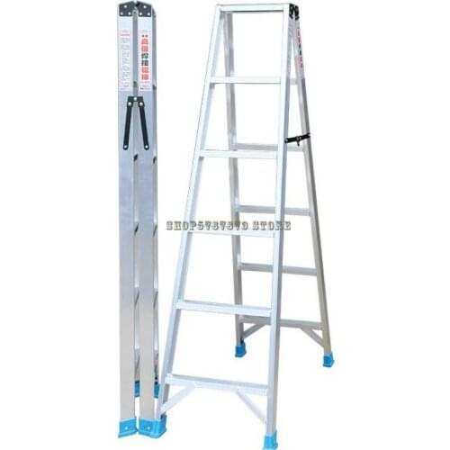 Aluminum Alloy Ladder, Miter Ladder, Household Folding Ladder, Thickened Aluminum Ladder, Multi-function Ladder, Double Side Por