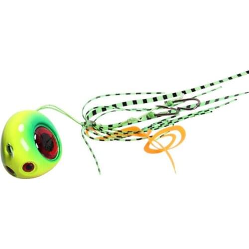 Saltwater Sea Fishing Glow Fishing Metal Jigs Lure Tai Rubber Kabura Slider Jig Slow Jigging Lure Bait Snapper Fishing