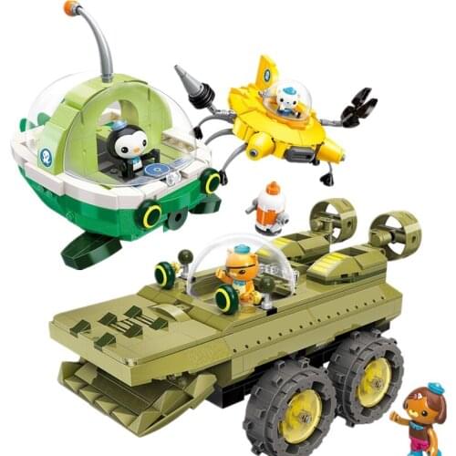 NEW ENLIGHTEN Creator Ideas GUP-K Crocodile Rescue Ship Octonauts Building Blocks Model Sets Kids Kits Toys Compatible