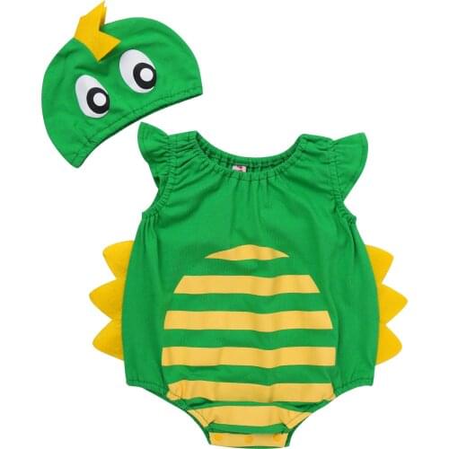 Newborn Baby Clothes Cartoon Dinosaur Costume Cosplay Rompers Infant Toddler Baby Halloween Fancy Dress Up Role Play Costume