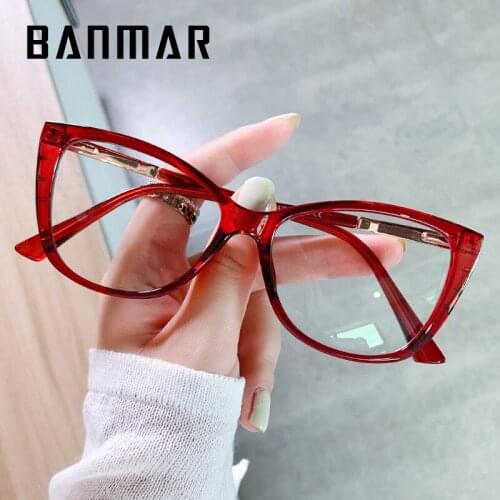 BANMAR Glasses Frame Men Women Designer TR90 Anti Blue Light Glasses Eyeglasses Prescription Myopia oculo de grau