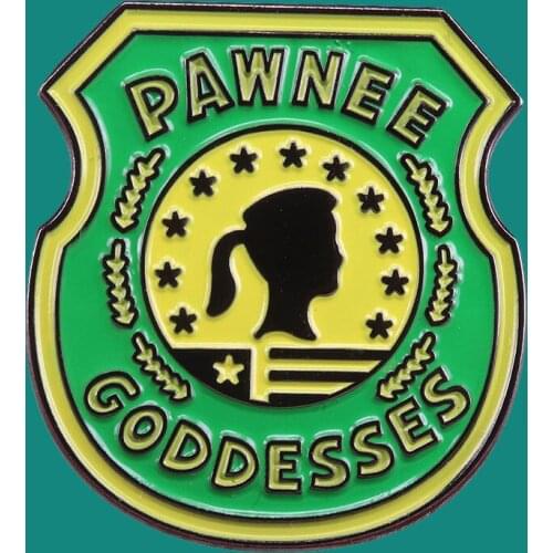 Parks And Recreation Pawnee Goddesses Enamel Pins Brooch Collecting Lapel Badges Men Women Fashion Jewelry Gifts Adorn Backpack