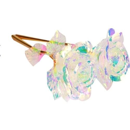 Rose-Gold Lighting Wedding-Decor Gift 24K Foil-Plated RoseSimulation ValentineS Day Lasts Creative Romantic Flower 1PCS