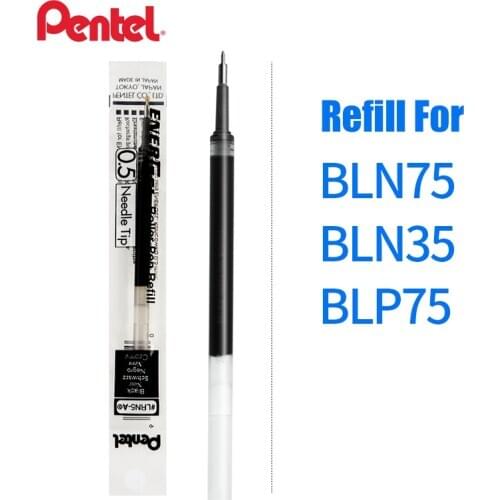 LifeMaster Pentel EnerGel LRN5 Needle-Point Gel Pen Refill 0.5 mm Black/Blue/Red For Pentel BLN75