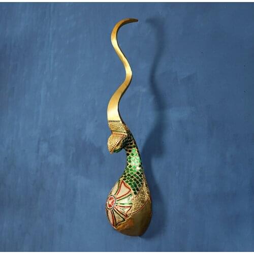 Southeast Asia Dragon and Phoenix Corner Wall Decoration Creative Thai Spa Club Hotel Room Corridor Wall Decoration Wall Hanging