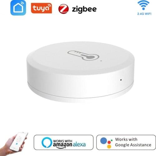 Tuya WIFI Smart Temperature And Humidity Sensor Indoor Hygrometer Thermometer Support Alexa Google Assistant Zigbee Gateway Hub