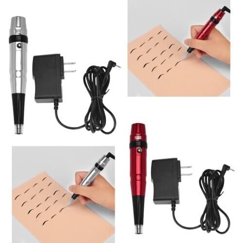 Salon Aluminum Alloy Pen Style Rotary Eyebrow Tattoo Machine US Plug