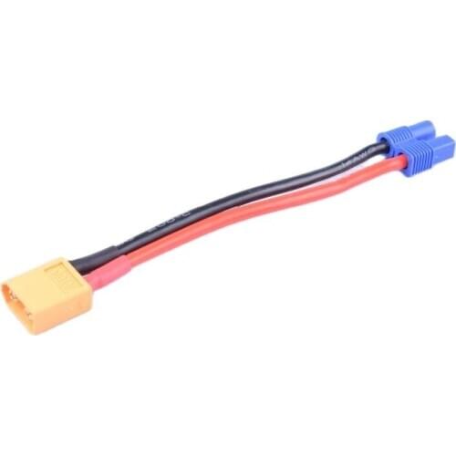 2 Pack XT60 Male to EC3 female 3.5mm Bullet Connector Lead Adaptor Wire Cable 100mm