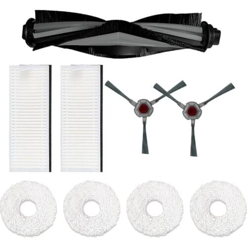 For Ecovacs Deebot Ozmo N9+Vacuum Cleaner Parts Roller Main Brush,Side Brush,Washable Mop, Hape Filters Accessories