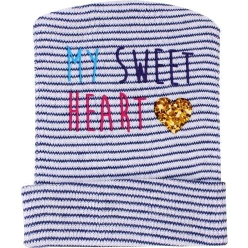 2021 New 2020 Newborn Baby Hat Toddler Bow Beanies Soft Hospital Hats Baby Warm Hat