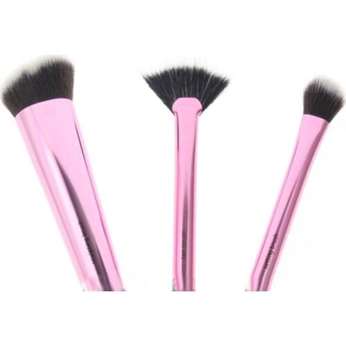 3Pcs PVC Box Packing Best Women Girls Professional Makeup Cosmetic Tools Set Kit Include Sculpting Brush Fan Brush Setting Brush