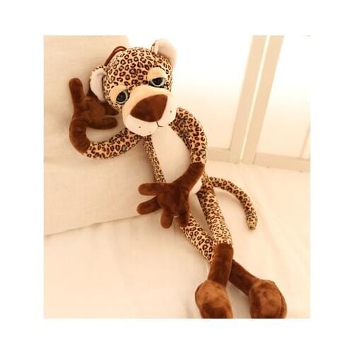 Large 60cm cartoon leopard plush toy soft doll birthday gift b0106