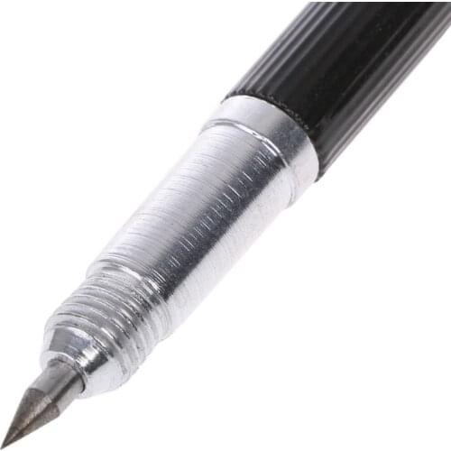 Double End Sharp Tungsten Steel Tip Scriber Clip Pen Ceramics Glass Shell Metal Construction Marking Tools 137mm Dropshipping