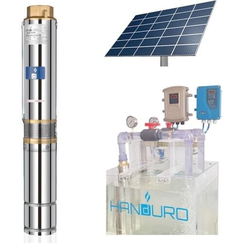 HD-4SC6-56-72-750 deep well 1 hp dc solar pump submersible pumpsolar pumping machine and panel/solar water pump