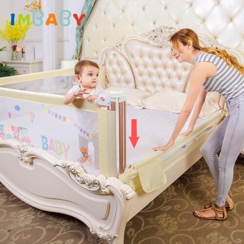 IMBABY Newborn Bed Fence Infant Safety Gate Children Barrier For Beds Anti-Fall Security Rails Kids Toddler Guardrail Playpen