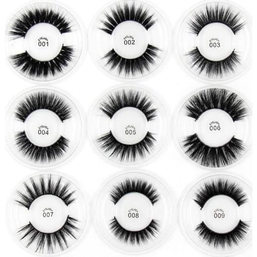 LEHUAMAO Lashes 3D silk eyelashes 100% Handmade Eye Lashes Makeup Thick Fake False Eyelashes Rainbow Glitter Packing 30 styles