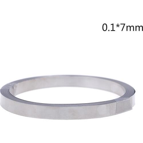 1pc 10m Pure Ni Plate Nickel Strip Tape For Li 18650 Battery Spot Welding 0.1mm*7mm