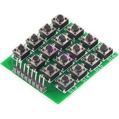 2pcs Micro switch 4X4 matrix keyboard 16 key SCM external expansion keyboard module Sensors integrated circuit
