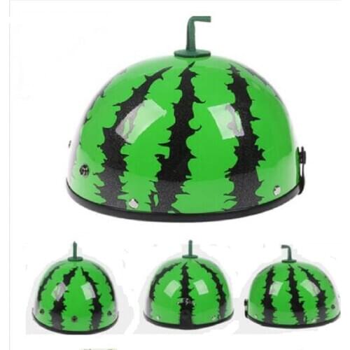 2020 New watermelon green motorcycle helmet four seasons cute summer protection half face motorbike helmets of ABS male ladies