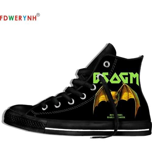 Mens Casual Shoes Black Manilla Road Band Most Influential Metal Bands Of All Time Cool Street Breathable Canvas Shoes