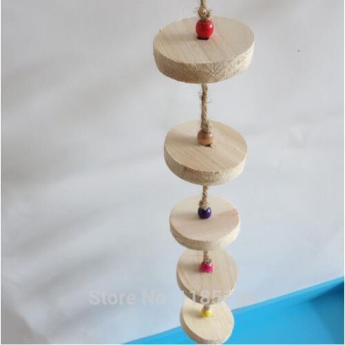 Natural Bird Toys Handmade Parrot Toys Healthy Playing Chewing Pecking Toy D217