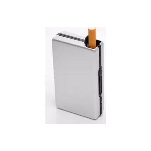 New 1pcs Automatic aluminium cigarette Case Cigarette Box Portable Hold 10pcs Regular Cigarettes Gift Smoking Accessories