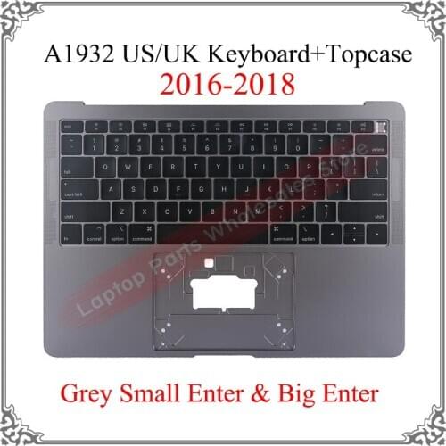 13.3 Inch Laptop US UK Keyboard 2016-2018 For Macbook Air Grey A1932 UK US Keyboard with Top Upper Case Topcase English Palmrest