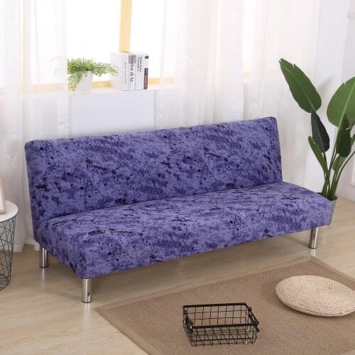 All-inclusive Sofa Slipcover Folding Elastic Sofa Bed Cover Without Armrest Fundas Para Sofás Blue Color Copridivano for Living