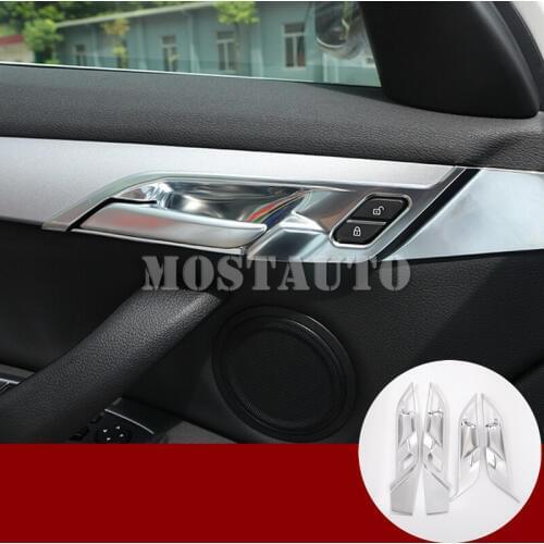 For BMW X2 F39 ABS Inner Car Door Handle Bowl Frame Cover Trim 2017-2019 4pcs Car Accessories Interior Car Decor Car Trim
