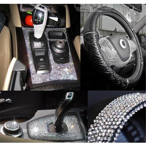Silver 800Pc 4mm Crystal Diamond Rhinestone Car/Mobile/PC Decor Decal Styling Accessories Art Self Adhesive Scrapbooking Sticker