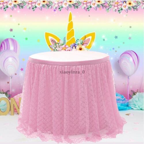 Wedding Tulle Tutu Table Skirt Party Birthday Festive Baby Shower Decor table skirt baby shower decorations jupe de table