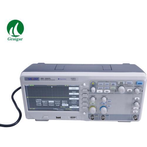 SDS1202CFL High Quality Dual-channel Digital Oscilloscope with 200 MHz Bandwidth