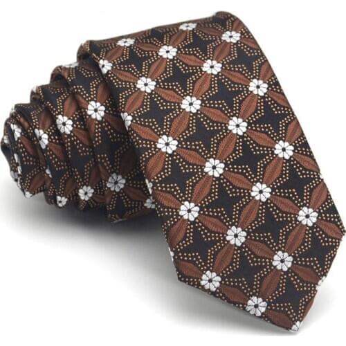 High Quality Fashion Mens Tie Gentleman Business Dress Suit Necktie for Men Korean Style 6CM Skinny Neck Ties With Gift Box