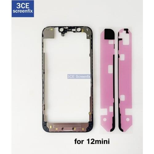 100pcs Top Quality Front Bezel Frame with Adhesive Tape for iPhone 12 11 pro X Xs Max LCD Middle Frame
