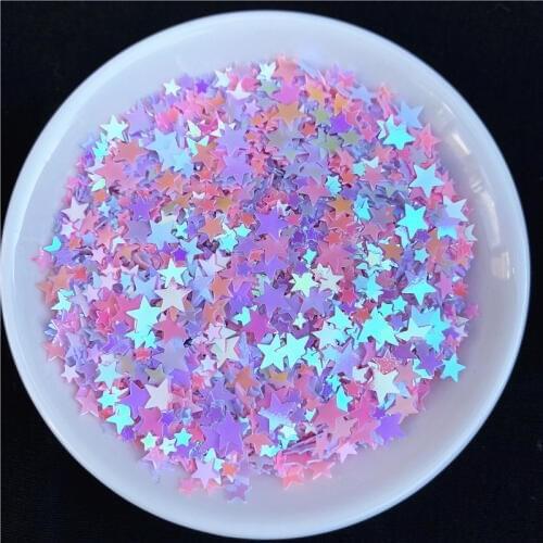 20g Mix White Pink Star Nail Sequin Multi Size 3mm 4mm 5mm Star Sequins Paillette,Nail Art manicure/wedding decoration confetti